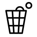 rubbish bin line Icon