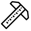 ruler tool line Icon