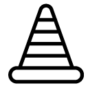 safety cone line Icon