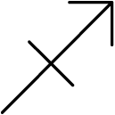 sagittarius line Icon