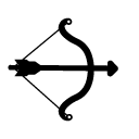 sagittarius glyph Icon