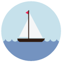 sailing flat Icon