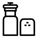 salt and pepper line Icon