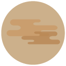 sandstorm Flat Round Icon