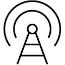 satellite connection line Icon
