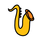 saxophone Doodle Icon