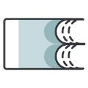 scallop Filled Outline Icon