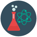 science Flat Round Icon