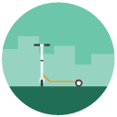 scooter flat Icon