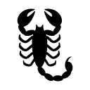 scorpio glyph Icon