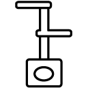 scratch post line Icon