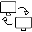 screen exchange line Icon