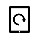 screen rotation_1 glyph Icon