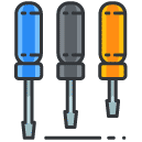 screwdrivers Filled Outline Icon
