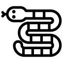 sea snake line Icon