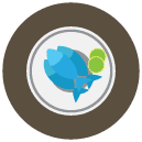 seafood dinner Flat Round Icon