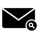 search mail glyph Icon
