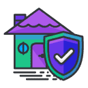 security house Filled Outline Icon