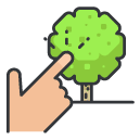 select tree Filled Outline Icon