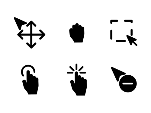 selections-and-cursors-glyph-icons
