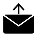 send mail glyph Icon