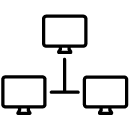 server sharing line Icon