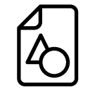shapes file line Icon