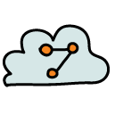share cloud Doodle Icon