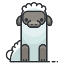 sheep Filled Outline Icon