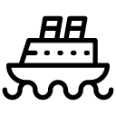 ship transportation line Icon
