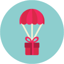 shipping gift flat Icon