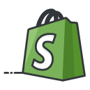 shopify Filled Outline Icon