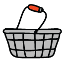 shopping basket Doodle Icon