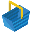 shopping basket Isometric Icon