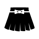 short skirt glyph Icon