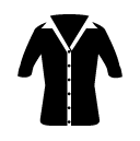 short-sleeve blouse glyph Icon