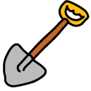 shovel Doodle Icon