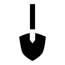 shovel glyph Icon