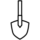 shovel line Icon