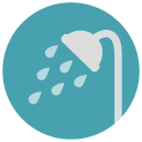 shower Flat Round Icon