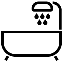 shower and bathtub line Icon