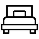 single bed line Icon