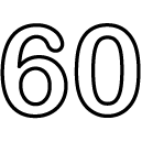 sixty line Icon