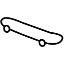 skateboard line Icon