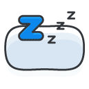 sleep Filled Outline Icon