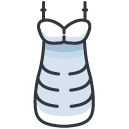 sleep nightdress Filled Outline Icon