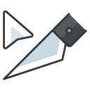 slice selection Filled Outline Icon