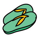 slippers Doodle Icon