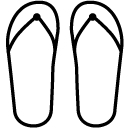 slippers line Icon