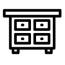 small drawers line Icon